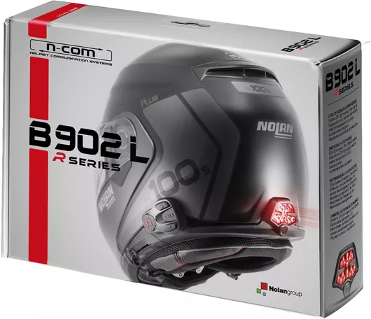 N-Com B902L R Ενδοεπικοινωνία Μηχανής Bluetooth Μονή για Κράνος Μηχανής