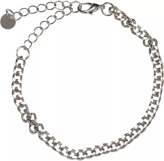 Urban Classics Small Saturn Ασημί Αλυσίδα Χειρός