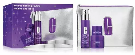 Clinique Wrinkle Fighting Routine Σετ Περιποίησης για Αντιγήρανση & Σύσφιξη 4τμχ
