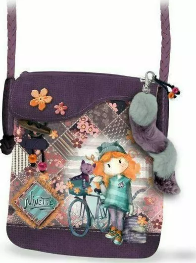 Ninette Παιδική Τσάντα Ώμου Μοβ