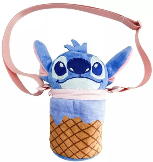 Stitch Παιδική Τσάντα Ώμου Μπλε 18x8x8cm