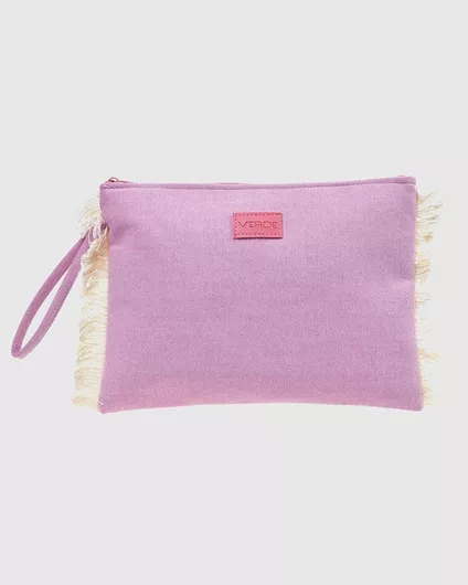 Verde Γυναικείο Νεσεσέρ 07-0381 Καμβάς Ροζ