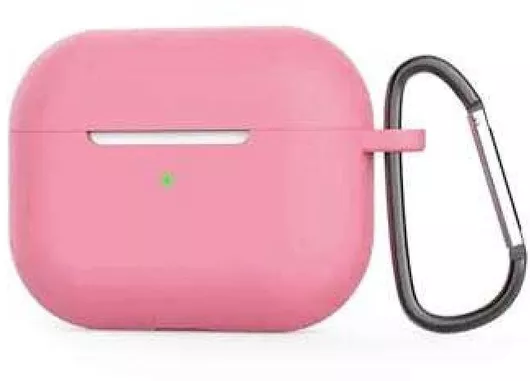 Soft Θήκη Σιλικόνης με Γάντζο Ροζ για Apple AirPods 4