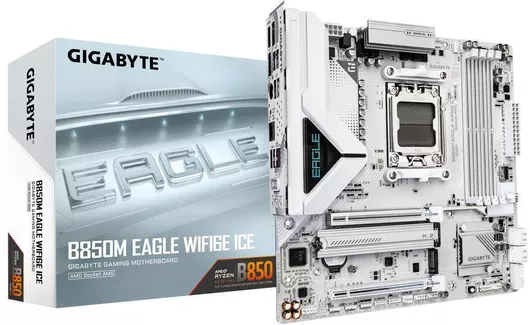 Gigabyte B850 Eagle WIFI6E ICE ATX Motherboard with AMD AM5 Socket