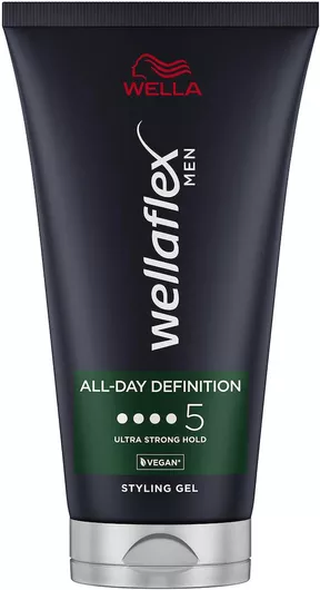 Τζελ Μαλλιών Πολύ Δυνατό Κράτημα 48 Ώρες All-day Definition Wellaflex Men 150ml