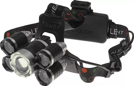 GloboStar Επαναφορτιζόμενος Φακός Κεφαλής LED IP44 5000lm XML2-T6 (50τμχ)