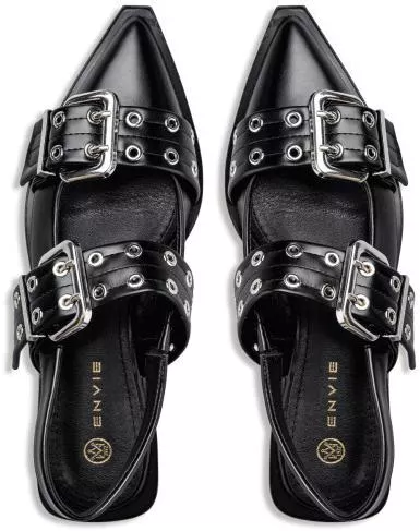 Γυναικείες Μπαλαρίνες Slingback Μαύρο