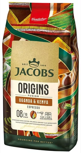 Καφές Espresso Jacobs Origins Uganda & Kenya 1000g σε Κόκκους