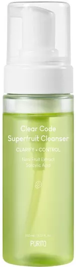 Purito Clear Code Superfruit Υγρό Καθαρισμού Καθαρισμού Προσώπου 150ml