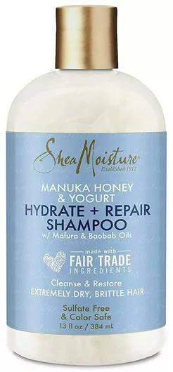 Shea Moisture Hydrate & Repair Moisture Σαμπουάν Αναδόμησης/Θρέψης & Ενυδάτωσης για Ξηρά Μαλλιά 384ml