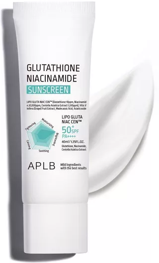 APLB Glutathione Niacinamide Face Sunscreen SPF50+ 40ml