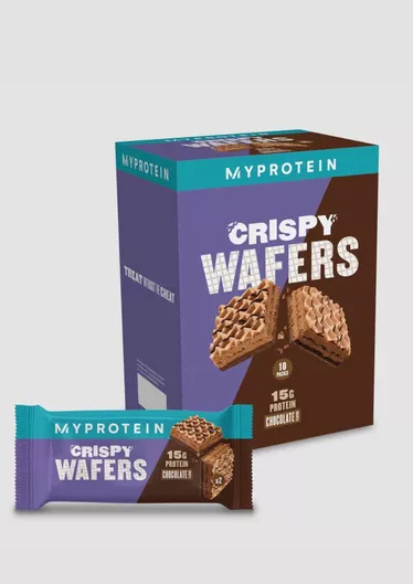 Myprotein Crispy Waffer Μπάρα 15g Πρωτεΐνης Γεύση Σοκολάτα 40g