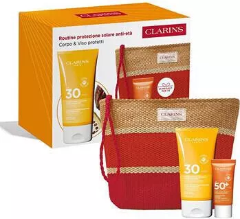 Clarins Anti-Aging Sun Σετ Αντηλιακών με Αντηλιακό Προσώπου & Αντηλιακό Σώματος 3τμχ