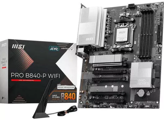 MSI Pro B840M-P WIFI6E Micro ATX Motherboard με AMD AM5 Socket 7E77-001R