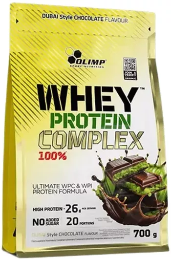 Olimp Sport Nutrition Whey Protein Complex 100% - Πρωτεΐνη Ορού Γάλακτος Γεύση Dubai Chocolate 600gr