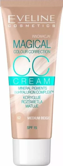 Eveline Magical Colour CC Cream Light SPF15 Ημέρας Κρέμα Προσώπου 30ml για Ενυδάτωση & Κάλυψη Ατελειών