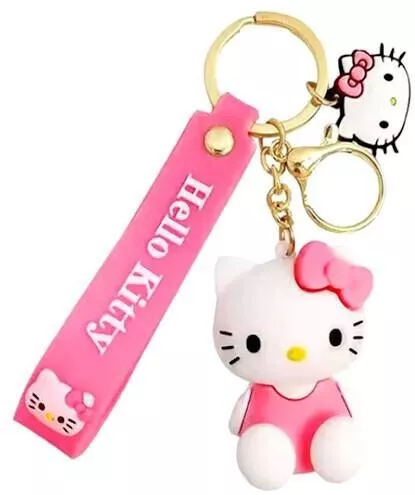 Cartoon Doll Keychain Pink Kitty