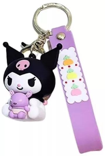 Cartoon Chain Keychain Black Bear
