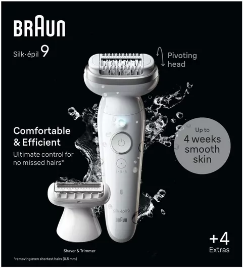 Braun Silk-épil 9 Αποτριχωτική Μηχανή Epilator για το Σώμα 80743179