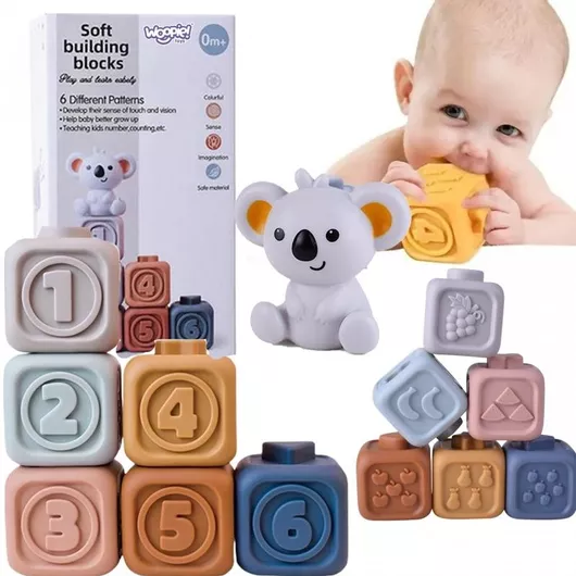 Woopie Τουβλάκια Koala 6τμχ - Σετ Δομικών Τουβλών για Παιδιά