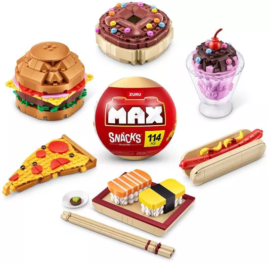 Zuru Τουβλάκια Max Build Snack Σειρά 1 για 8+ Ετών (Διάφορα Σχέδια) 1τμχ