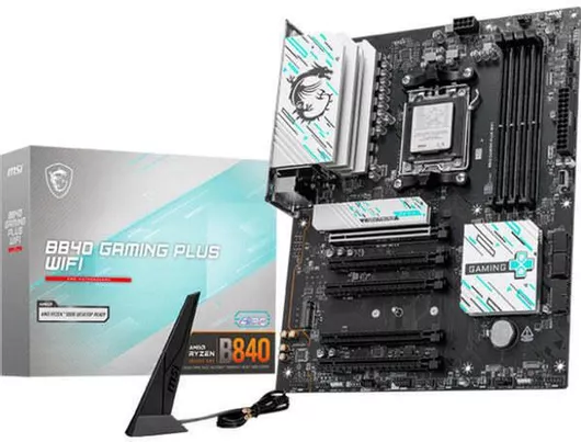 MSI B840M Gaming Plus WIFI6E Micro ATX Motherboard with AMD AM5 Socket