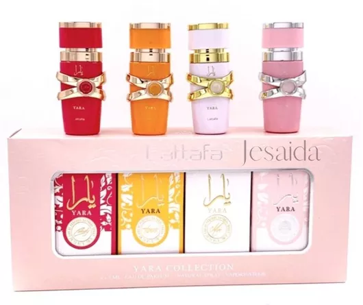Lattafa Yara Collection Eau De Parfum Σετ Αρωμάτων (Candy 5ml, Tous 5ml, Moi 5ml, Yara 5ml)