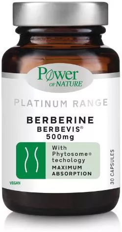 Power Of Nature Platinum Range Berberine Berbevis 500mg 30 Κάψουλες