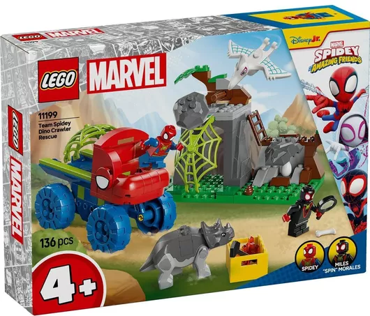 Lego Marvel Team Spidey Dino Crawler Rescue για 4+ Ετών 136τμχ.
