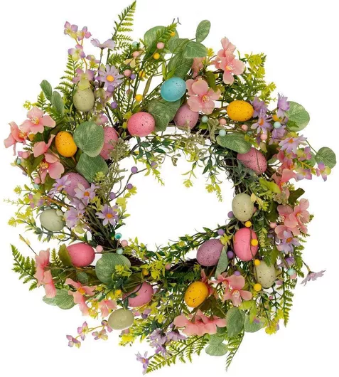 Iliadis Πασχαλινό Στεφάνι Ροζ