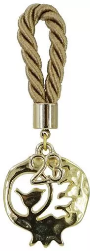 Marhome Κρεμαστό Γούρι Ρόδι Χρυσό 11cm