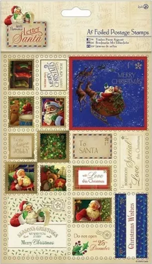 Γραμματόσημα με Foil Λεπτομέρειες "Letter to Santa"