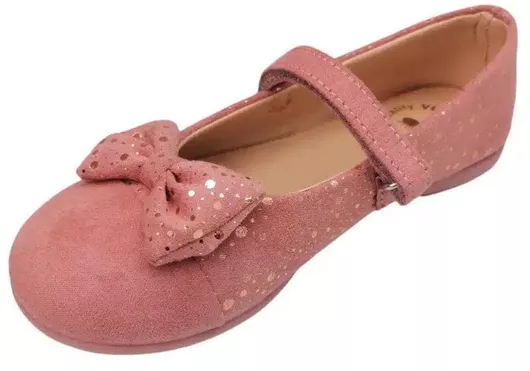 Vulladi Παιδικές Μπαλαρίνες Ανατομικές Υφασμάτινες Ροζ