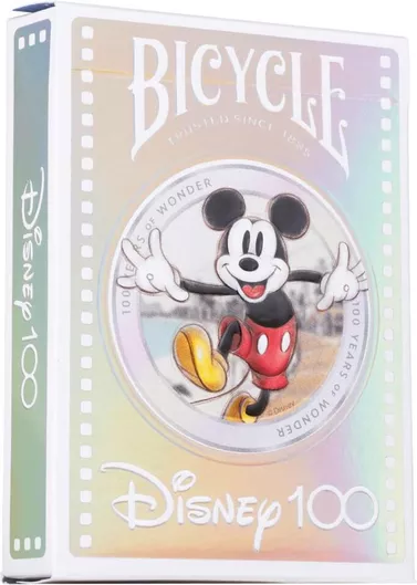 Τράπουλα Bicycle Official Πλαστικοποιημένη Made Usa 10040761 Mickey Disney Limited Edition 100 Years Anniversary
