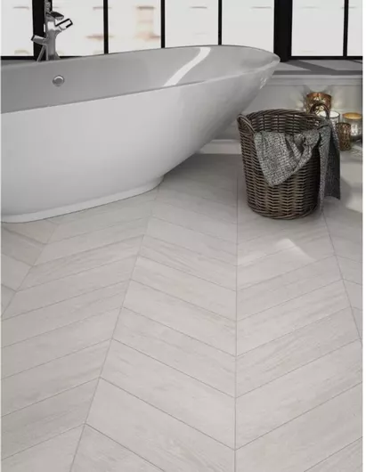 Diamond Timber Ash Chevron Ματ 70x40 Πλακάκι Πορσελανάτο Τοίχου/Δαπέδου Τύπου Ξύλου