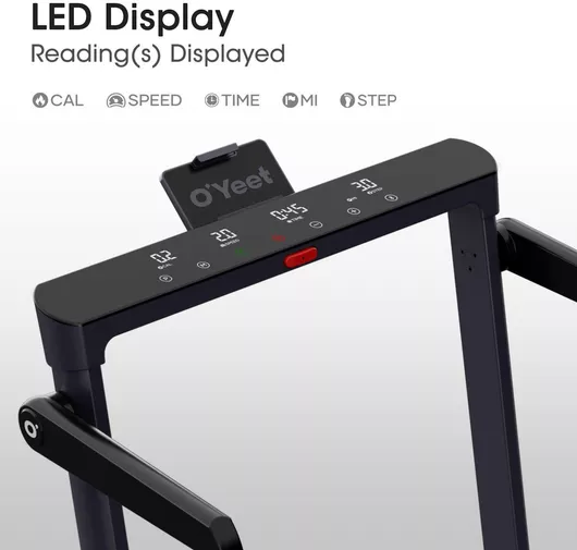 O'Yeet Treadmill and Walking Pad in One Ηλεκτρικός Αναδιπλούμενος Διάδρομος Γυμναστικής 3hp για Χρήστη έως 130kg