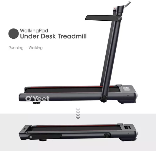 O'Yeet Treadmill and Walking Pad in One Ηλεκτρικός Αναδιπλούμενος Διάδρομος Γυμναστικής 3hp για Χρήστη έως 130kg
