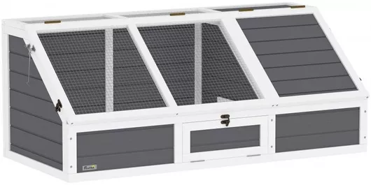 Pawhut Ενυδρείο Ερπετών Γκρι