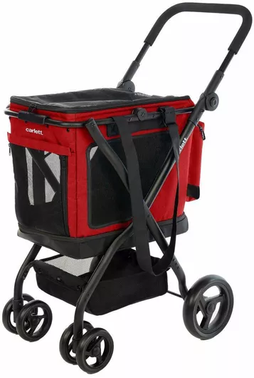 Αγορών Carlett Cube P Ruby Υφασμάτινο Καρότσι Λαϊκής Κόκκινο