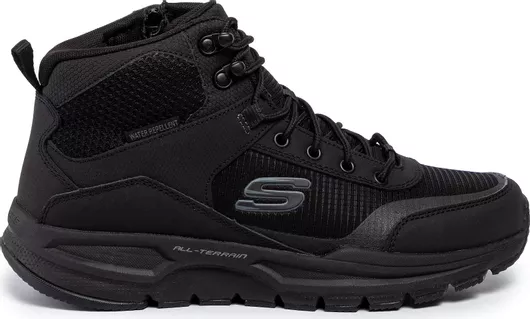 Skechers Woodrock Ανδρικά Ορειβατικά Μποτάκια Αδιάβροχα Μαύρο