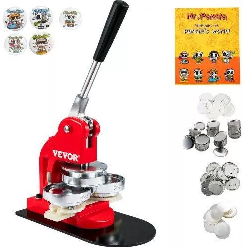 Μηχανή Κατασκευής Κουμπιών Vevor 58 Mm 500 Τεμ & Κόφτη & Μαγικό Βιβλίο Bjskxz58mm5004e24v0