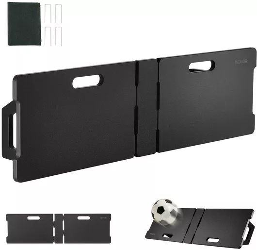 Vevor 45"x13" Soccer Rebounder Board Φορητός Τοίχος Ποδοσφαίρου 2 Γωνίες Rebound