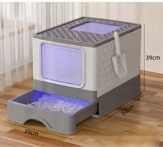 Animal Τουαλέτα Γάτας Κλειστή με UV Φως Μ52 x Π39 x Υ39cm με UV Φως