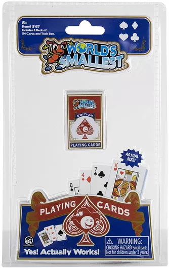 World's Smallest Playing Cards