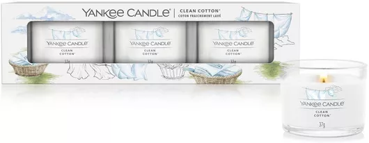 Yankee Candle Clean Cotton Gift Set 3x37g