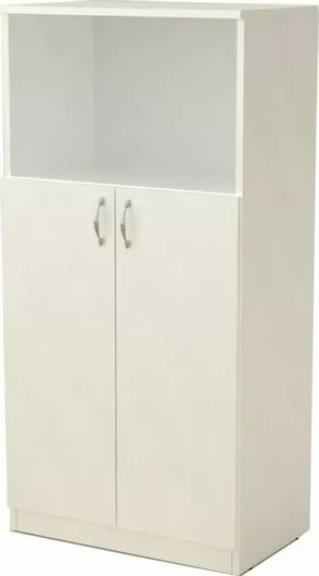 Mega Bazaar KW-15 Ντουλάπι Μπάνιου Μ60xΒ37xΥ120cm Μελαμίνης Λευκό