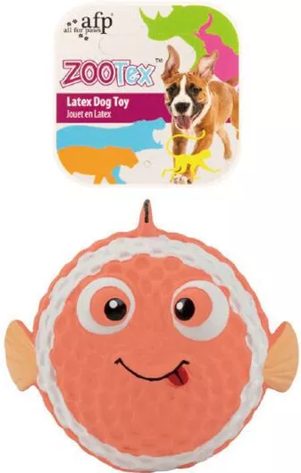 All For Paws Zootex Παιχνίδι Σκύλου για Κουτάβι από Καουτσούκ με Ήχο 10cm Πορτοκαλί 1τμχ