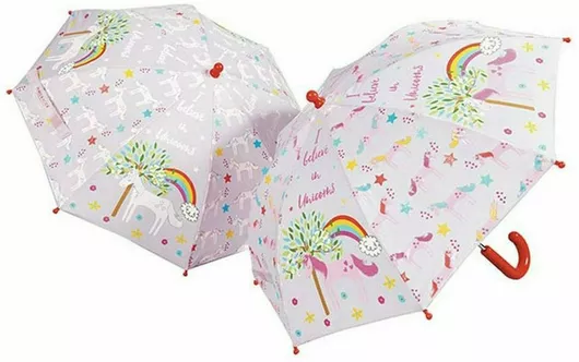 Floss & Rock Παιδική Ομπρέλα Μπαστούνι Unicorn Πολύχρωμη  66cm