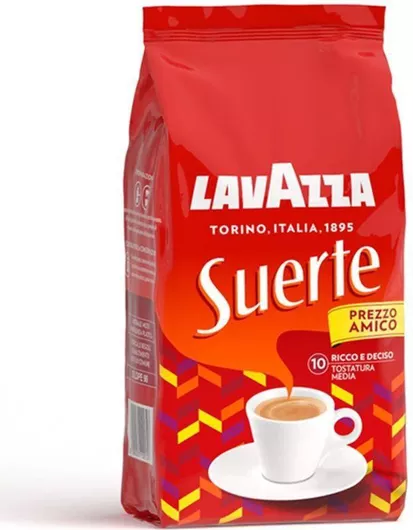 Lavazza Καφές Espresso Suerte σε Κόκκους 1kg