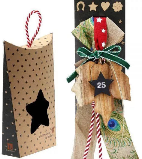 Synchronia Γούρι Πράσινο από Ξύλο 18.5x27cm